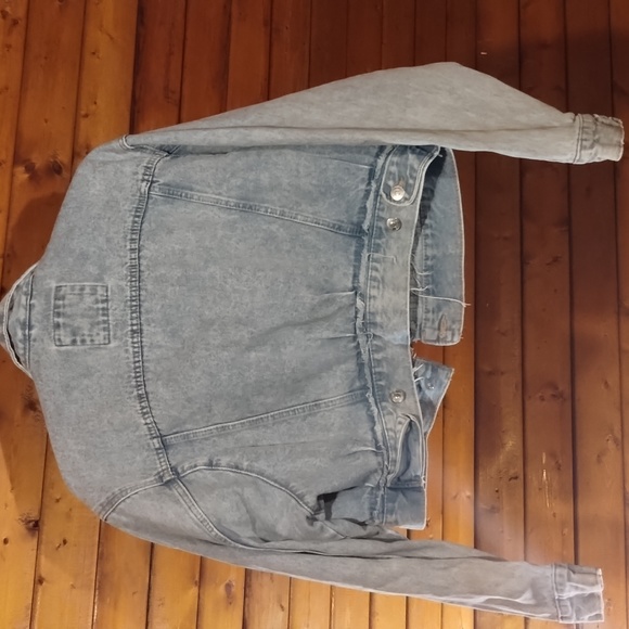 Cute Half Highway Jeans Jacket/Size Large - Picture 2 of 3